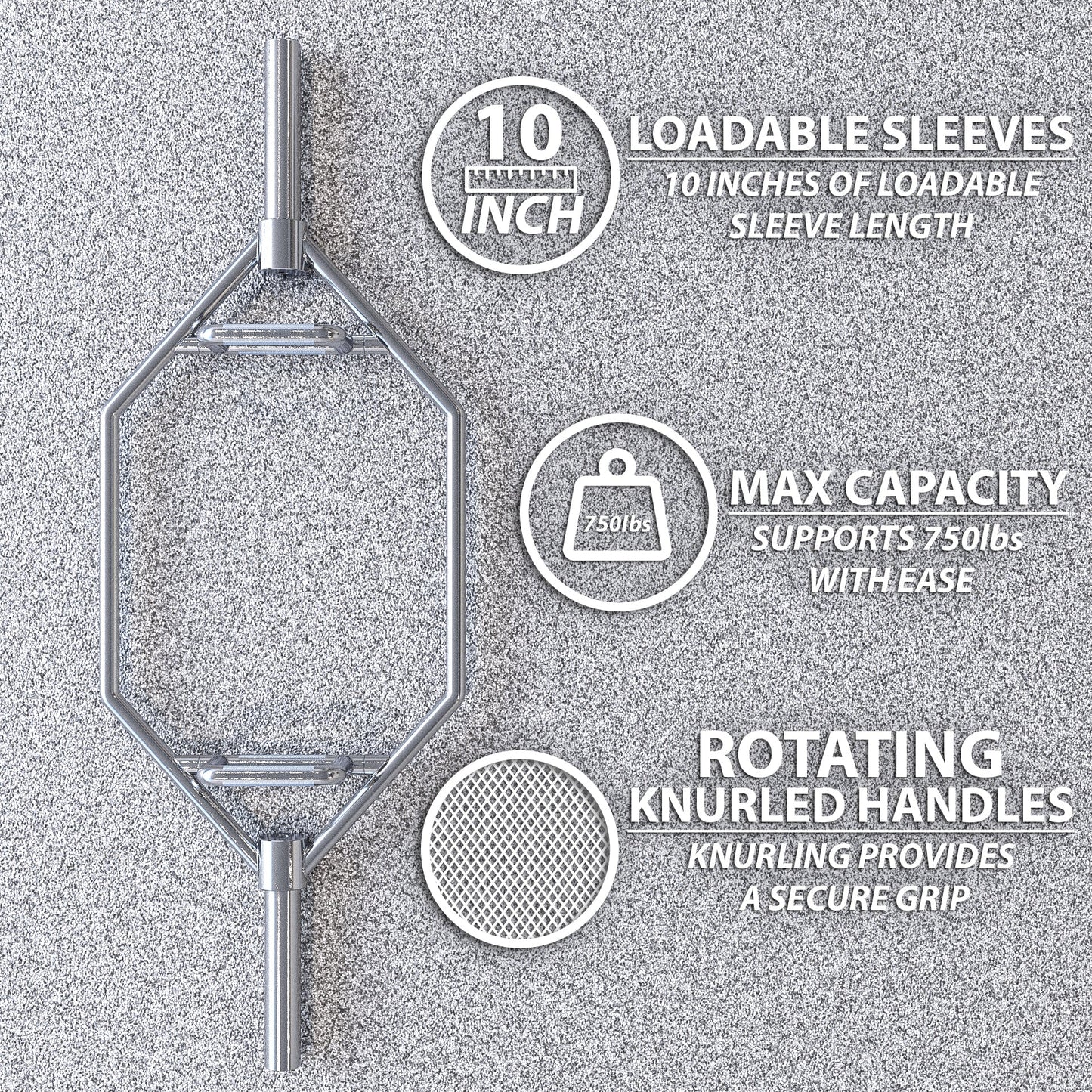 Synergee Hex Trap Bar - Grit Grind Strength