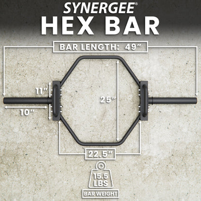 Synergee Hex Trap Bar - Grit Grind Strength