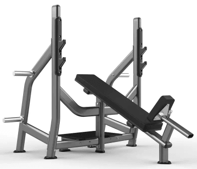 Incline Bench - Olympic - Muscle D Fitness - 11 Gauge Steel - Commercial Upholstery - Grit Grind Strength