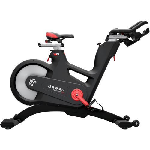Life Fitness IC5 Indoor Cycle - Adjustable Handle Bars and Seat - Digital Display - Drink Bottle Holders - Grit Grind Strength