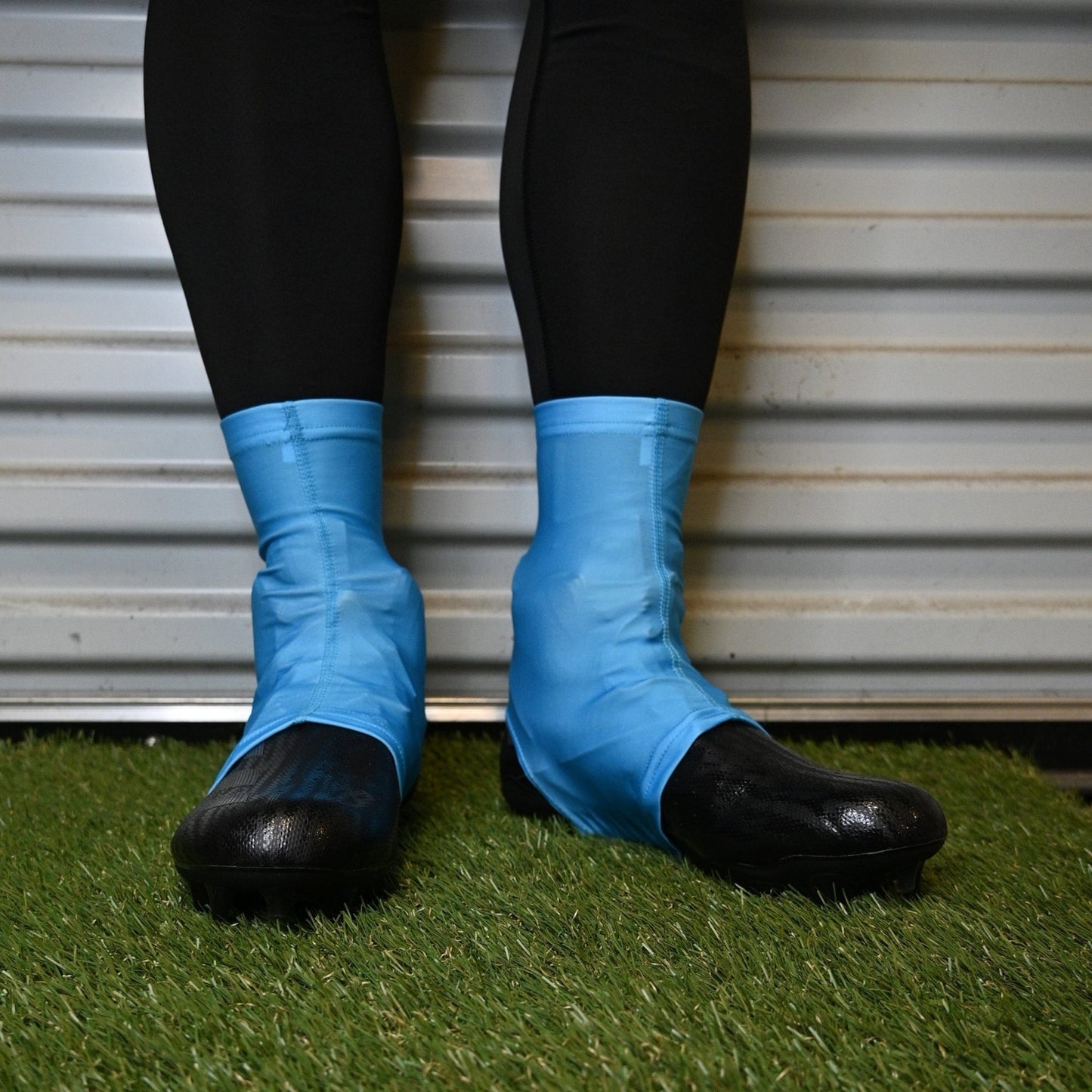 Light Blue Cleat Covers (Spats) - Grit Grind Strength