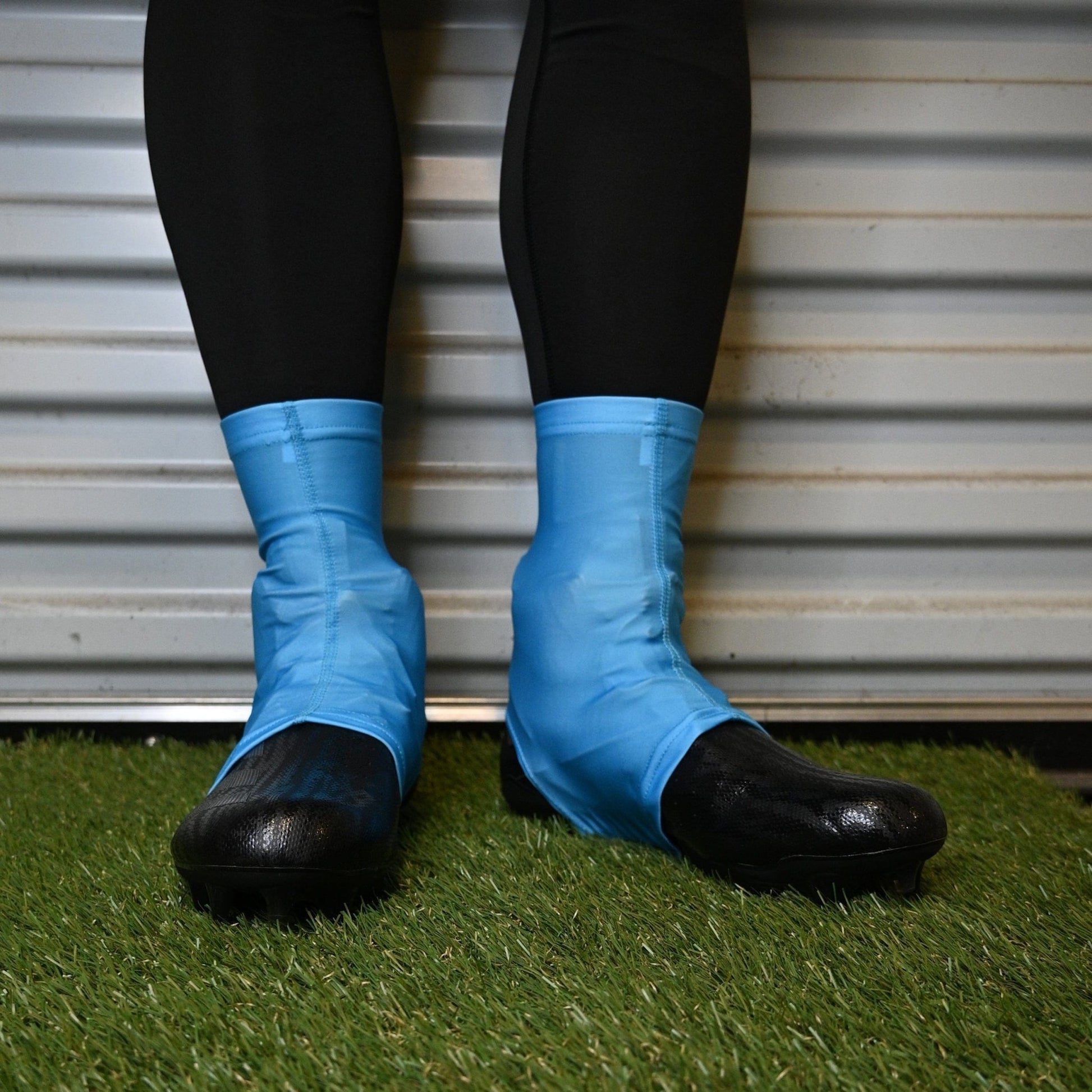 Light Blue Cleat Covers (Spats) - Grit Grind Strength
