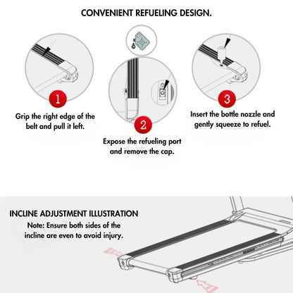 Light Commercial Folding Treadmill - Muscle D Fitness - LED Display - Heart Rate Monitor - Safety Clip - Grit Grind Strength