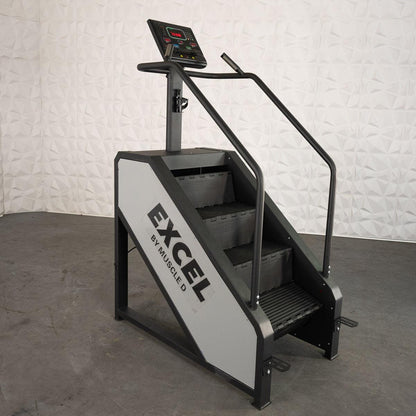 Light Commercial Stair Climber Stepmill LED Display Heart Rate Monitor Heavy Duty Chain Drive - Grit Grind Strength
