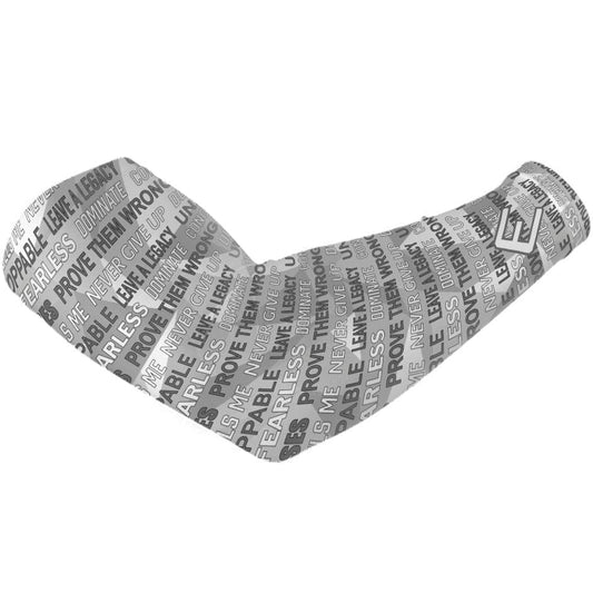 Light Motivational Arm Sleeve - Grit Grind Strength