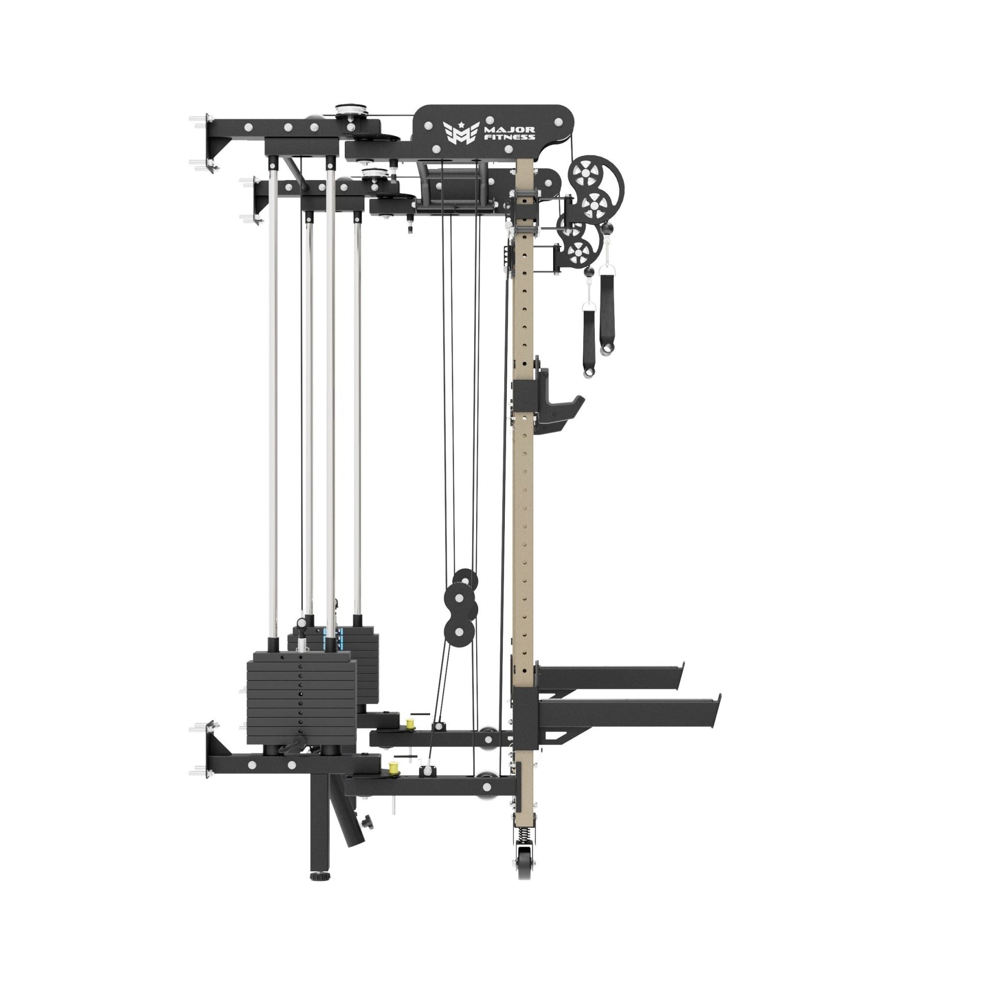 Lightning F35 Pro Wall Mounted Folding Power Rack All - In - One Home Gym - Grit Grind Strength