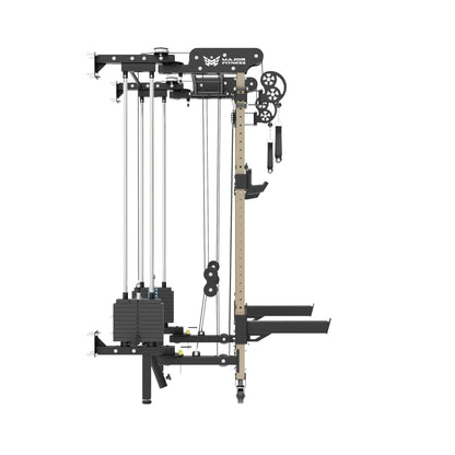 Lightning F35 Pro Wall Mounted Folding Power Rack All - In - One Home Gym - Grit Grind Strength