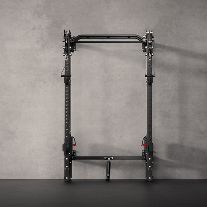 Lightning F35 Pro Wall Mounted Folding Power Rack All - In - One Home Gym - Grit Grind Strength