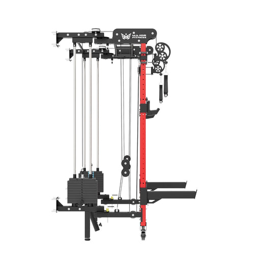 Lightning F35 Pro Wall Mounted Folding Power Rack All - In - One Home Gym - Grit Grind Strength