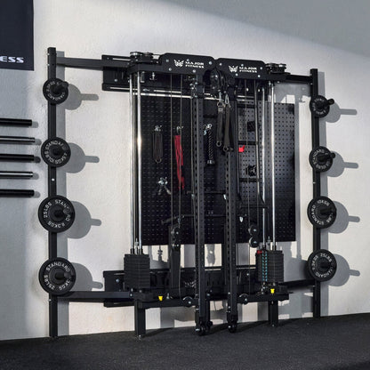 Major Fitness Lightning F35 Pro Wall Mounted Folding Power Rack All-In-One Home Gym