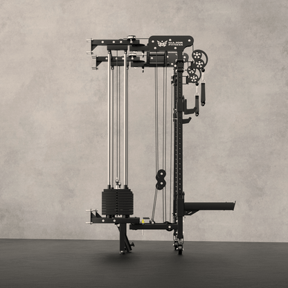 Major Fitness Lightning F35 Pro Wall Mounted Folding Power Rack All-In-One Home Gym