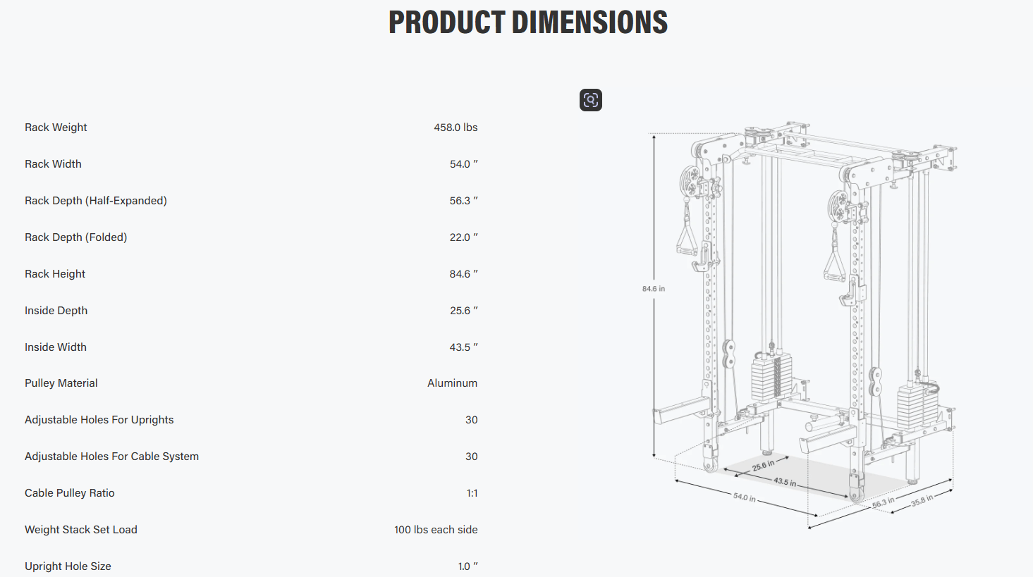 Major Fitness Lightning F35 Pro Wall Mounted Folding Power Rack All-In-One Home Gym
