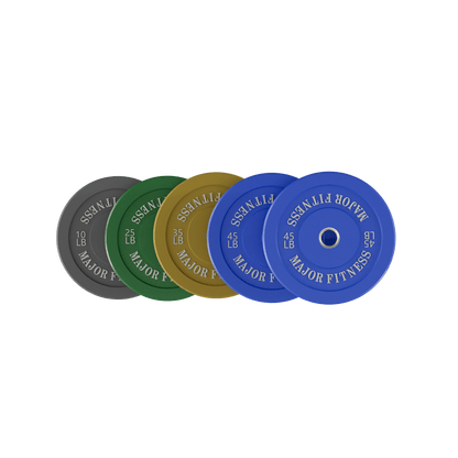 Major Fitness Low Bounce Bumper Plates Olympic Weight Plates Set - Grit Grind Strength
