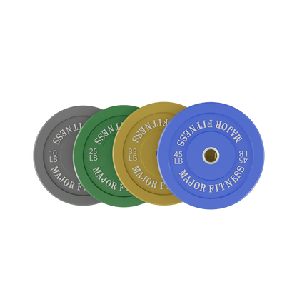 Major Fitness Low Bounce Bumper Plates Olympic Weight Plates Set - Grit Grind Strength