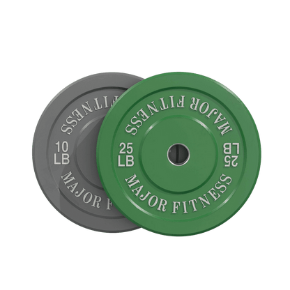 Major Fitness Low Bounce Bumper Plates Olympic Weight Plates Set - Grit Grind Strength