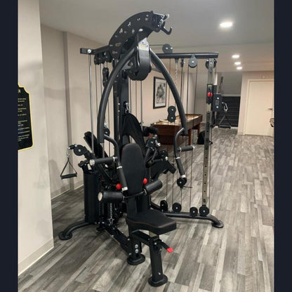 Megatron Corner Gym - Muscle D Fitness - Leg Extension/Leg Curl - Cable Fly - Functional Column - Chest Press - Seated Row - Lat Pulldown - Grit Grind Strength