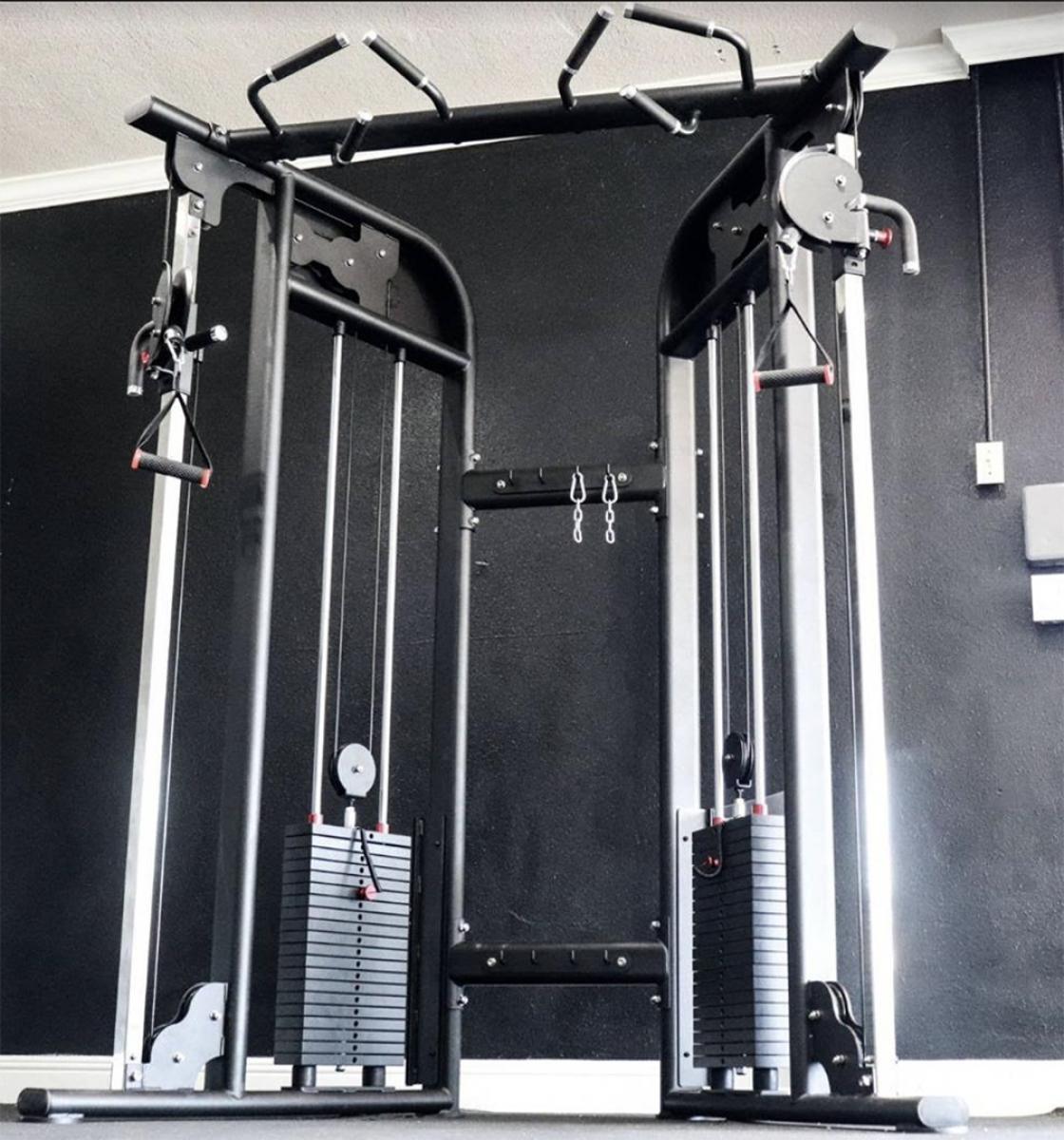 Megatron Dual Adjustable Pulley (88" & 95" height) - Muscle D Fitness - Functional Pull - Up Bar - Adjustable Height - Grit Grind Strength