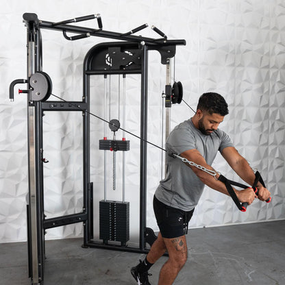 Megatron Dual Adjustable Pulley (88" & 95" height) - Muscle D Fitness - Functional Pull - Up Bar - Adjustable Height - Grit Grind Strength