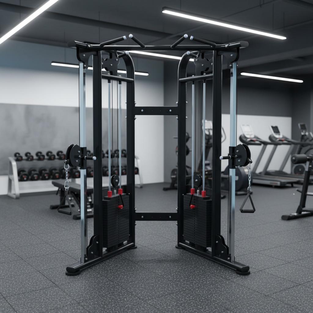 Megatron Dual Adjustable Pulley (88" & 95" height) - Muscle D Fitness - Functional Pull - Up Bar - Adjustable Height - Grit Grind Strength