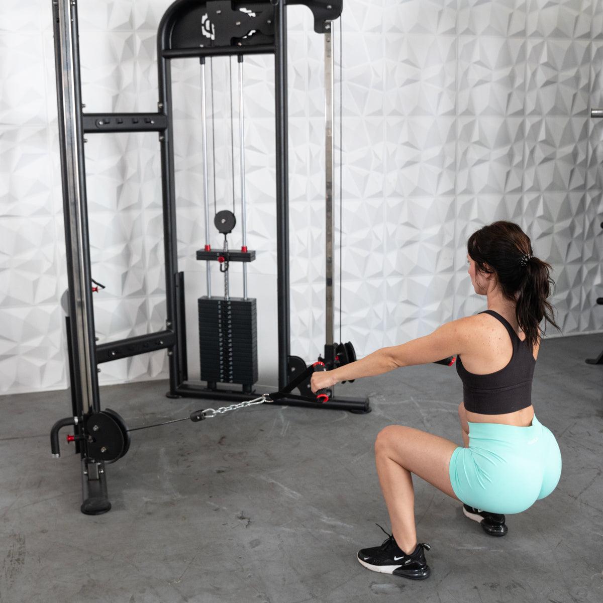 Megatron Dual Adjustable Pulley (88" & 95" height) - Muscle D Fitness - Functional Pull - Up Bar - Adjustable Height - Grit Grind Strength