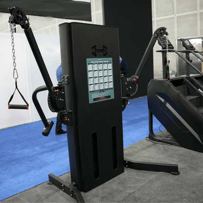 Megatron Multi - Functional Trainer - Muscle D Fitness - Selectorized Weight Adjustment - Adjustable Arms - Single Handle Attachments - Grit Grind Strength