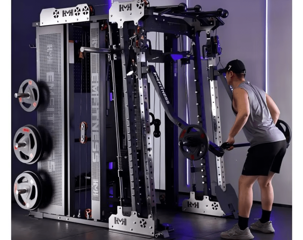 Multifunctional All - In - One Home Gym Smith Machine Squat Rack with Storage - Grit Grind Strength