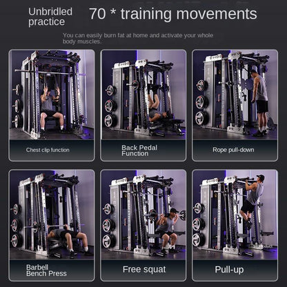 Multifunctional All - In - One Home Gym Smith Machine Squat Rack with Storage - Grit Grind Strength