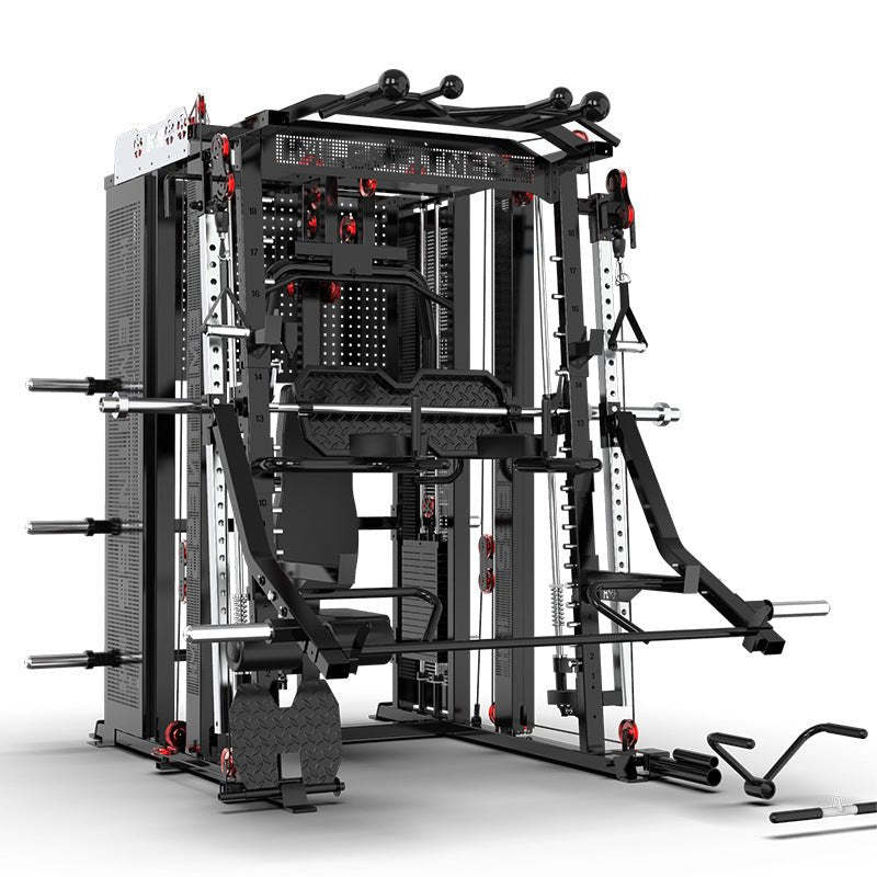 Multifunctional All - In - One Home Gym Smith Machine Squat Rack with Storage - Grit Grind Strength
