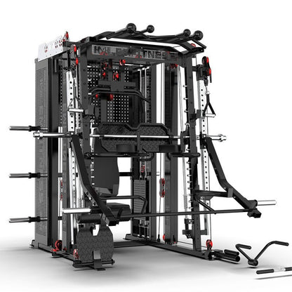 Multifunctional All - In - One Home Gym Smith Machine Squat Rack with Storage - Grit Grind Strength