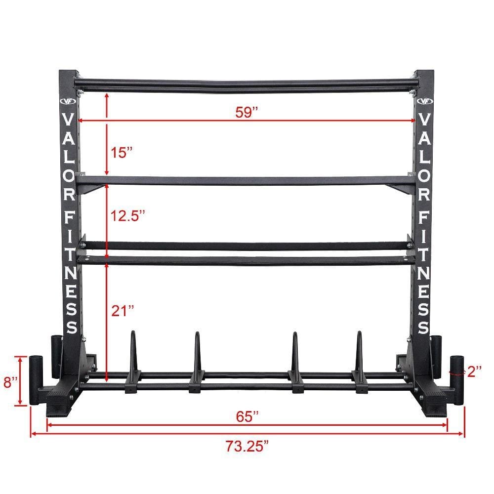Multifunctional Fitness Equipment Storage Rack - Grit Grind Strength
