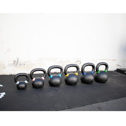Muscle D Cast Kettlebells - Muscle D Fitness - Quality Handle Design - Heavy Duty Coating - Grit Grind Strength