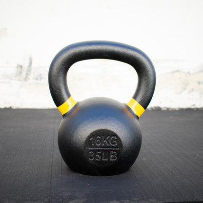 Muscle D Cast Kettlebells - Muscle D Fitness - Quality Handle Design - Heavy Duty Coating - Grit Grind Strength