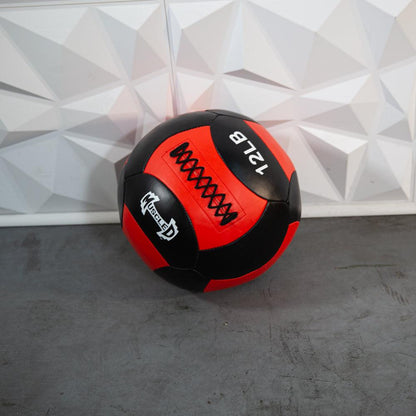 Muscle D Fitness 12lb Medicine Ball / Wall Ball Medicine Ball / Wall Ball - Muscle D Fitness - Heavy Duty Stitching - Multi-Panel Design - 14" Diameter