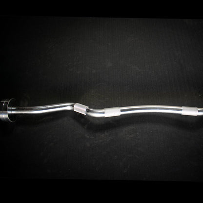 Muscle D Fitness 5' Hard Chrome Curl Bar - Muscle D Fitness - Ergonomic Angle for Arm Training