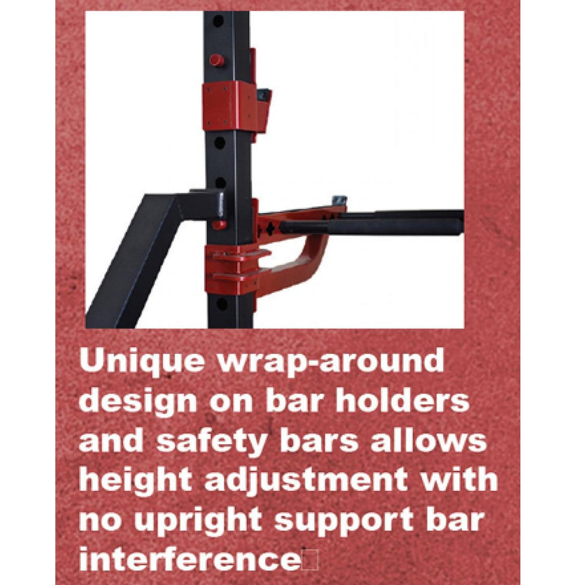 Muscle D Fitness Compact Half Cage - Muscle D Fitness - Bar & Plate Storage and Dip Station Included