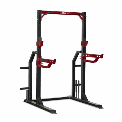 Muscle D Fitness Compact Half Cage - Muscle D Fitness - Bar & Plate Storage and Dip Station Included