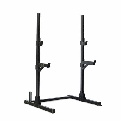 Muscle D Fitness Compact Squat Stand - Muscle D Fitness - Adjustable Safety Guards - Vertical Bar Storage - Home Gym