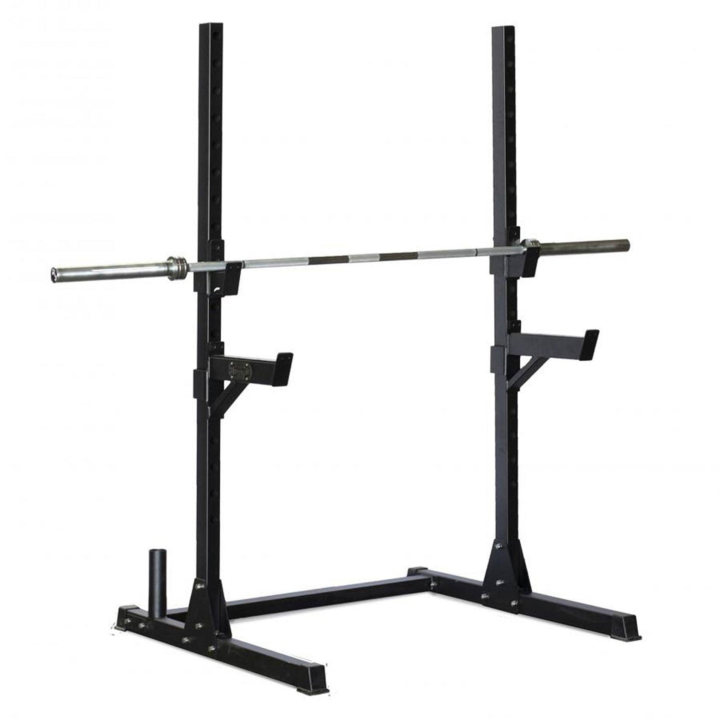 Muscle D Fitness Compact Squat Stand - Muscle D Fitness - Adjustable Safety Guards - Vertical Bar Storage - Home Gym