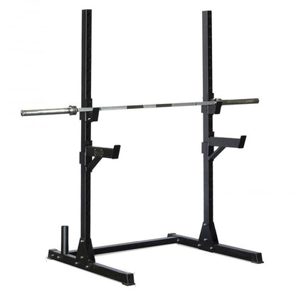 Muscle D Fitness Compact Squat Stand - Muscle D Fitness - Adjustable Safety Guards - Vertical Bar Storage - Home Gym