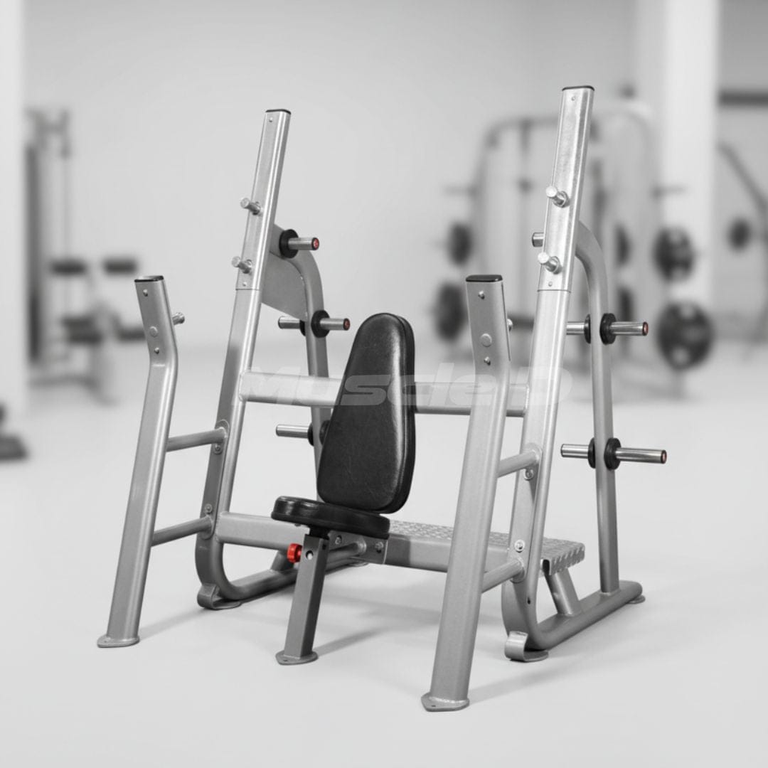 Muscle D Fitness Elite Olympic Military Bench - Muscle D Fitness - Commercial - Seated Upright Shoulder Press