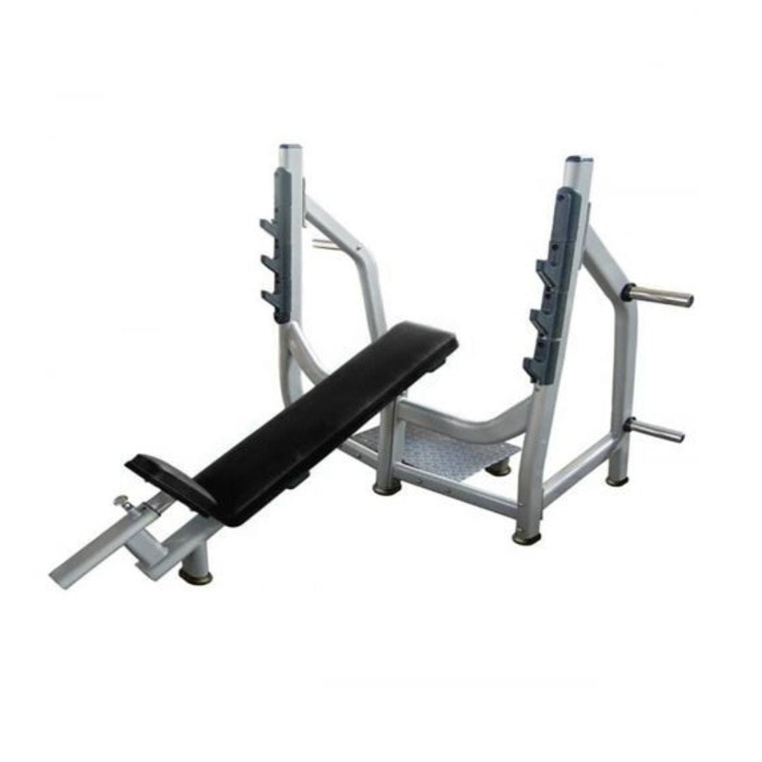 Muscle D Fitness Incline Bench - Olympic - Muscle D Fitness - 11 Gauge Steel - Commercial Upholstery