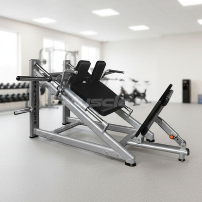 Muscle D Fitness Plate Loaded 30-Degree Linear Hack Squat Machine - Muscle D Fitness - Plate-Loaded - Adjustable Foot Plate