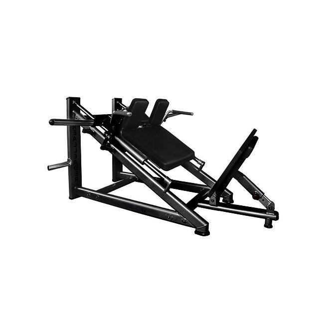 Muscle D Fitness Plate Loaded Black 30-Degree Linear Hack Squat Machine - Muscle D Fitness - Plate-Loaded - Adjustable Foot Plate