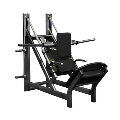Muscle D Fitness Plate Loaded Black 45 Degree Linear Calf Hack Machine - Muscle D Fitness - Integrated Storage