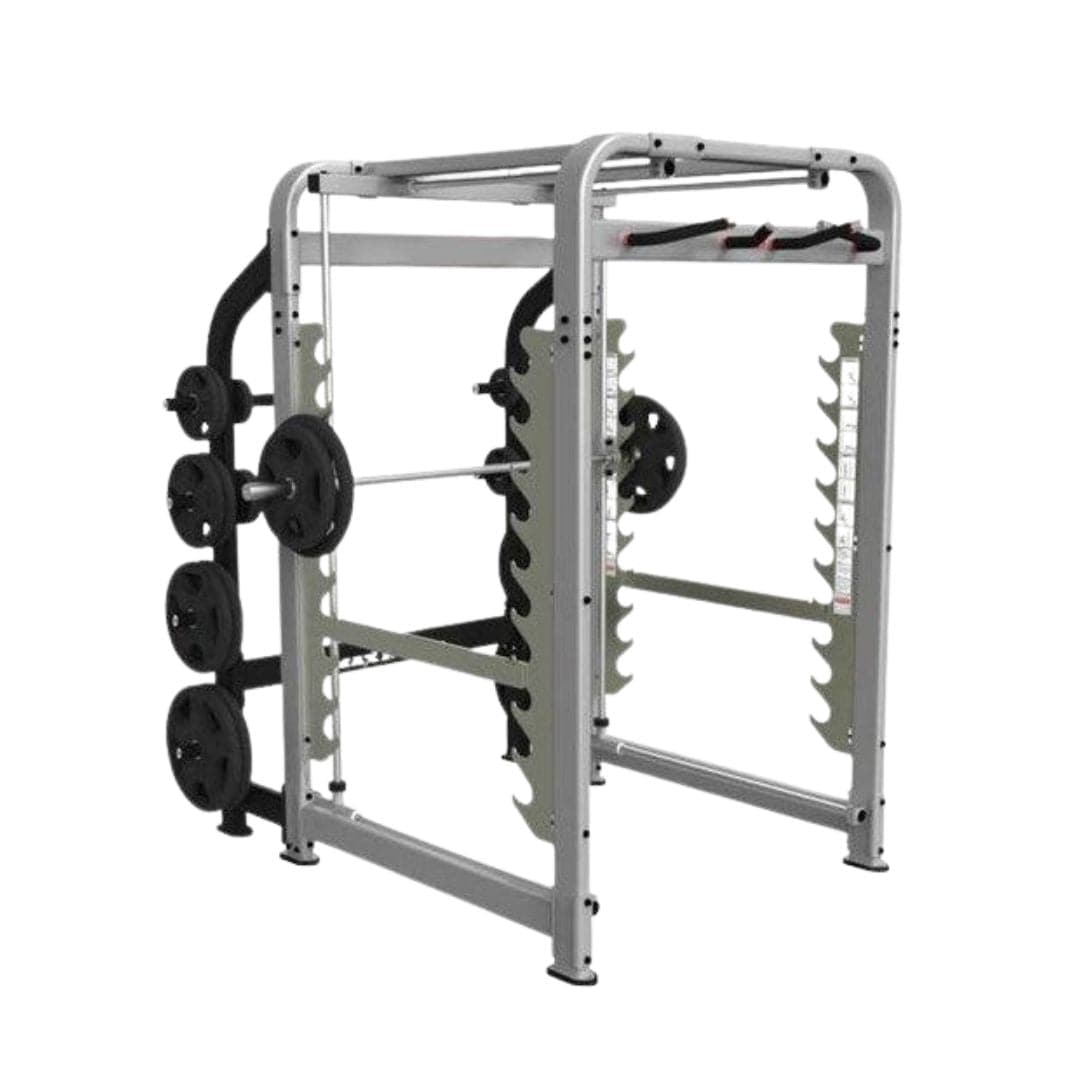 Muscle D Fitness Plate Loaded MAX Rack - NEW - Muscle D Fitness - Plate Load Multi-Dimensional Smith Machine - Weight Storage Pegs Included - Fnctional Chin Bar