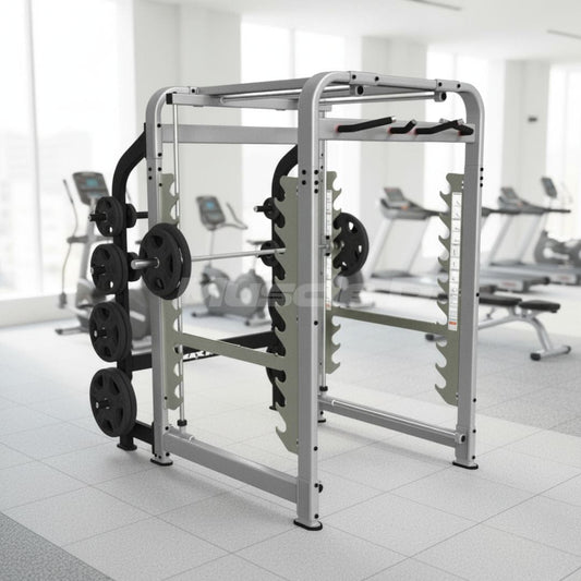 Muscle D Fitness Plate Loaded MAX Rack - NEW - Muscle D Fitness - Plate Load Multi-Dimensional Smith Machine - Weight Storage Pegs Included - Fnctional Chin Bar