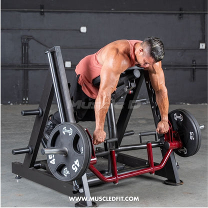 Muscle D Fitness Plate Loaded Power Leverage V2 Chest Supported Linear Bearing Row