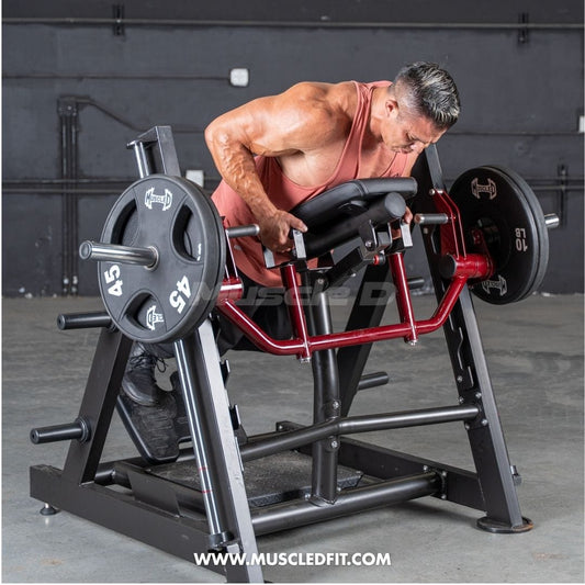 Muscle D Fitness Plate Loaded Power Leverage V2 Chest Supported Linear Bearing Row