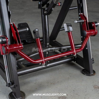 Muscle D Fitness Plate Loaded Power Leverage V2 Chest Supported Linear Bearing Row