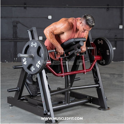 Muscle D Fitness Plate Loaded Power Leverage V2 Chest Supported Linear Bearing Row